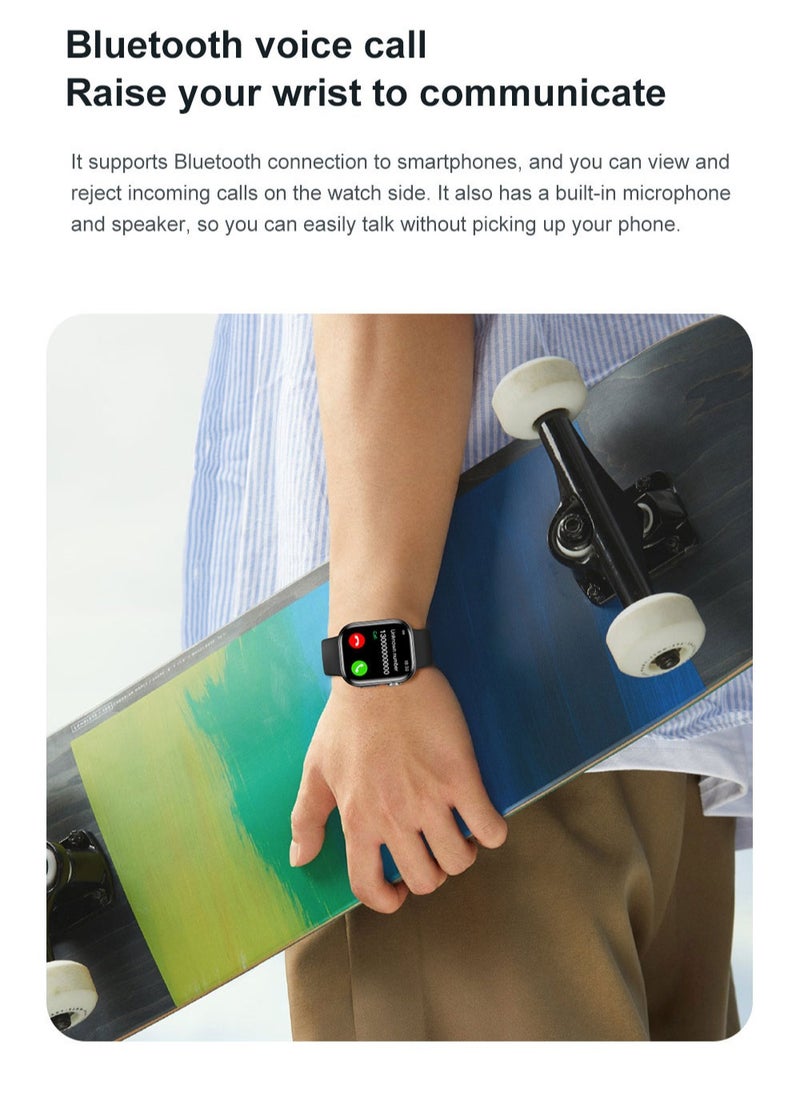 Multifunctional Smartwatch, 2.1 Inches, Smart Voice Assistant, Multiple Sports Modes, High-Definition Full Touch Screen, Multiple Message Reminders, Multiple Sports Modes, Smart Bracelets, Smart Wearable Devices