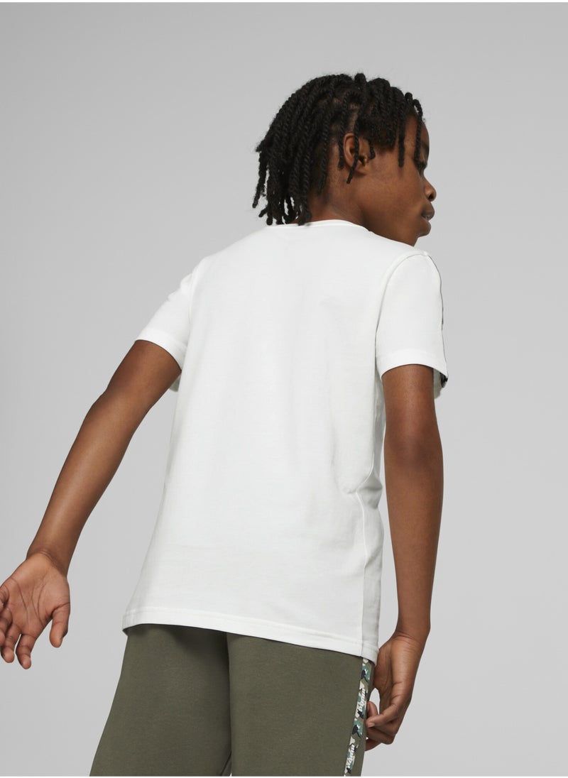 PUMA - Essentials Kids BoysTape Camo Short Sleeve T-Shirt - Image 1