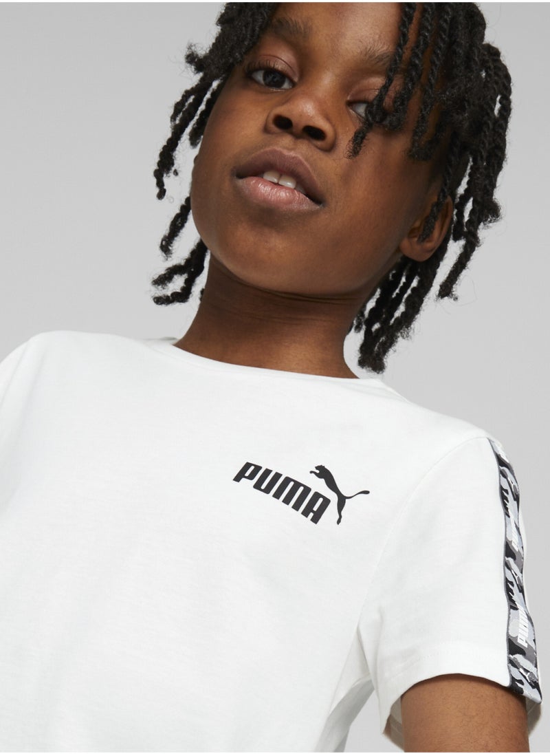 PUMA - Essentials Kids BoysTape Camo Short Sleeve T-Shirt - Image 1