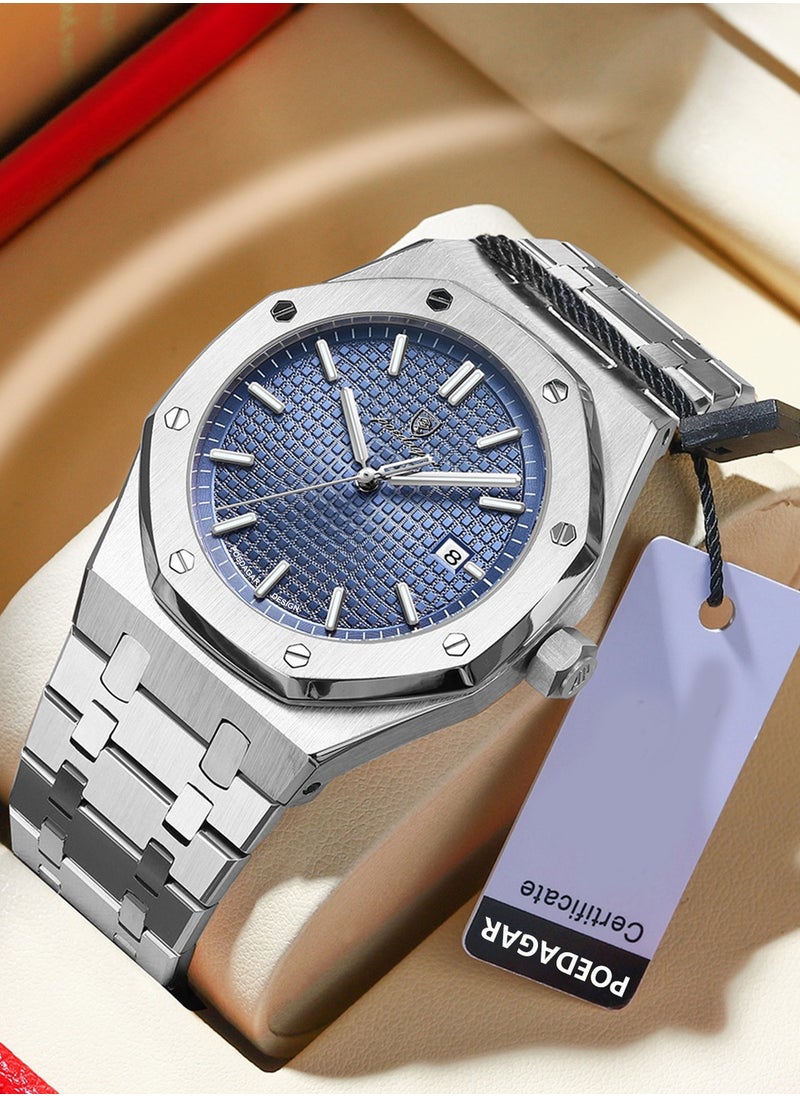 POEDAGAR Man Watch Waterproof Luminous Men's Watch Quartz，Men's Wrist Watches-42mm  - Image 2