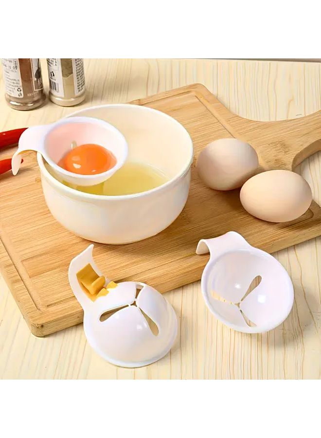 Egg Separator Tool with Ergonomic Handle and Safe Bowl Clamp 1pc Hygienic Plastic Eggshell Cracker Easy Yolk and White Separation for Baking Cooking Meringues Omelets Mess Free Kitchen Gadget Durable Easy Clean Compact Design Foodsafe Material - Image 4