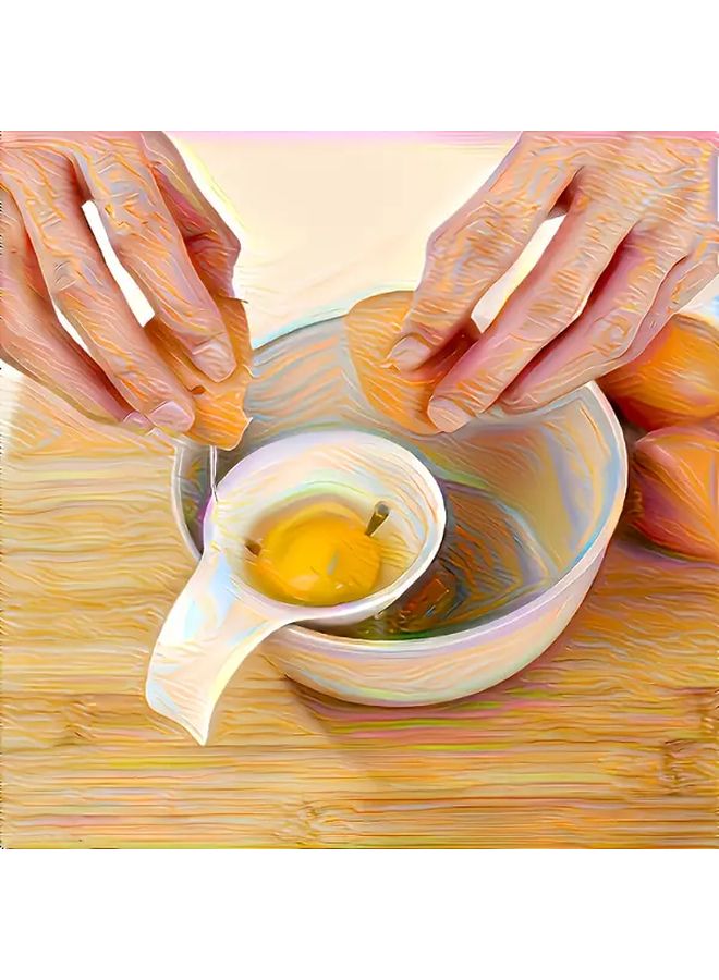 Egg Separator Tool with Ergonomic Handle and Safe Bowl Clamp 1pc Hygienic Plastic Eggshell Cracker Easy Yolk and White Separation for Baking Cooking Meringues Omelets Mess Free Kitchen Gadget Durable Easy Clean Compact Design Foodsafe Material - Image 2