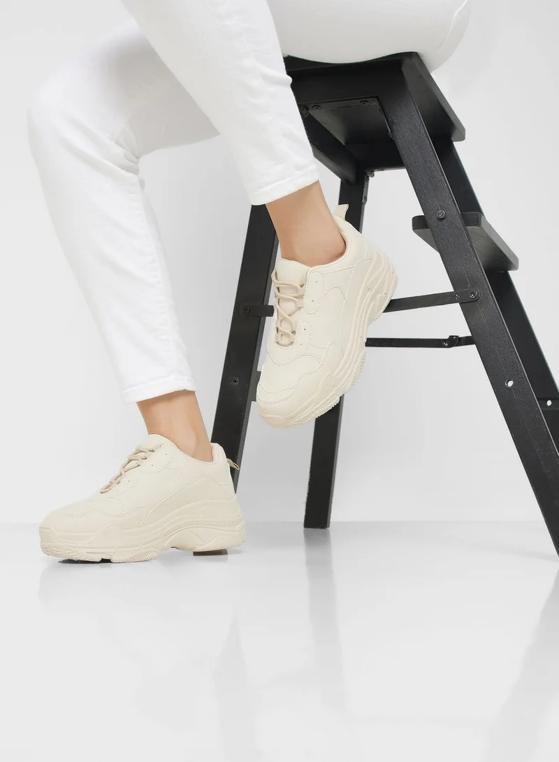 Ginger Tonal Pattern Lace Sneaker