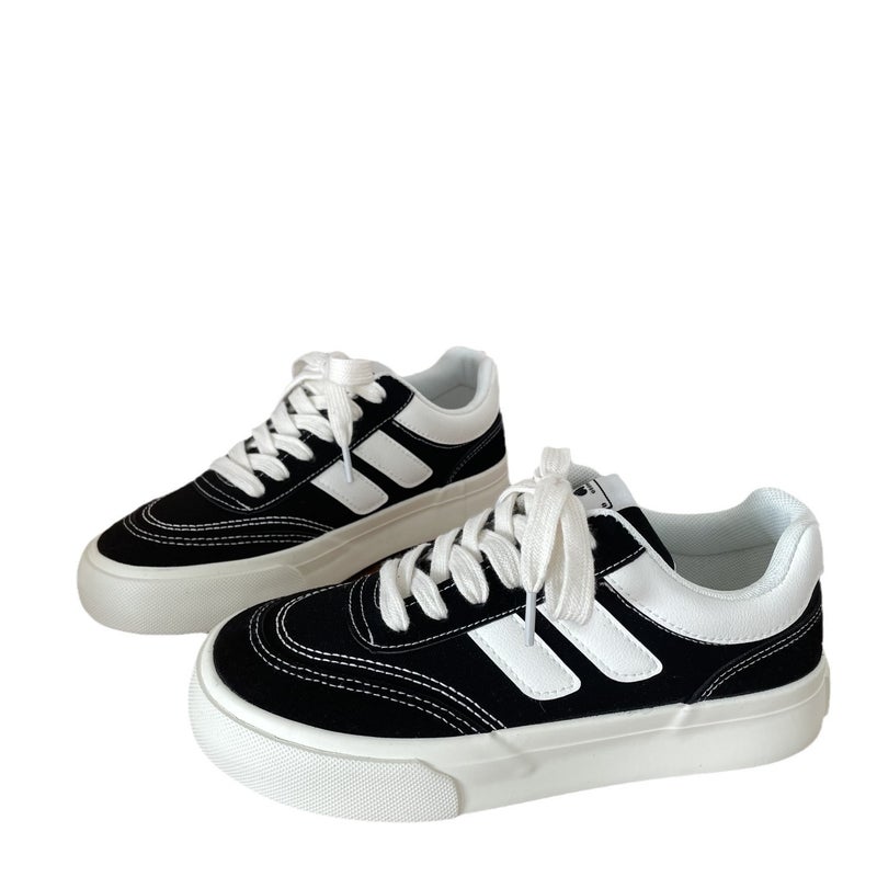 Unisex Flat Sole Casual Sneakers, Lightweight Breathable Low-top Sports Walking Shoes, Non-slip Wear-resistant Daily Athletic Footwear - Image 5