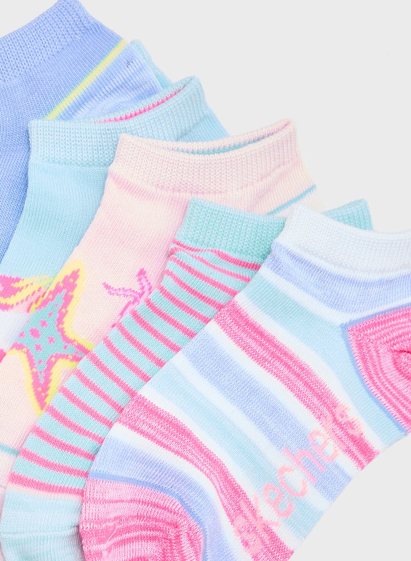 SKECHERS Youth 6 Pack Non Terry Socks - Image 3