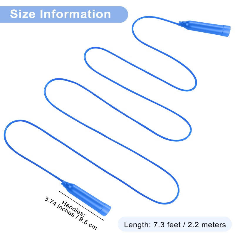 Elcoho 36 Packs Kids Jump Rope Set 7.3 Feet Adjustable Skipping Rope Colorful Kids Outdoor Jump Ropes For Kids Party Favors Outdoor Activity Birthday Reward Gift - Image 3
