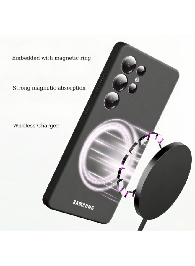 Galaxy S25 Ultra Silicone Case With Magsafe - Black - Image 4