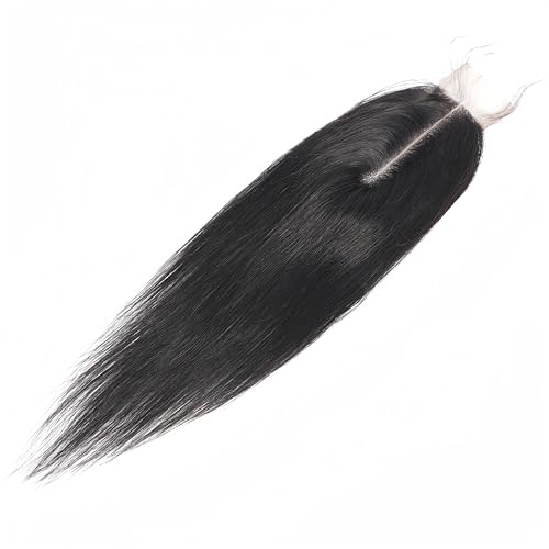 Risbaer Braizilian 2x6 HD Lace Closure Straight Human Hair Deep Middle Part 2x6 Closure with Baby Hair (14 inch) - Image 2