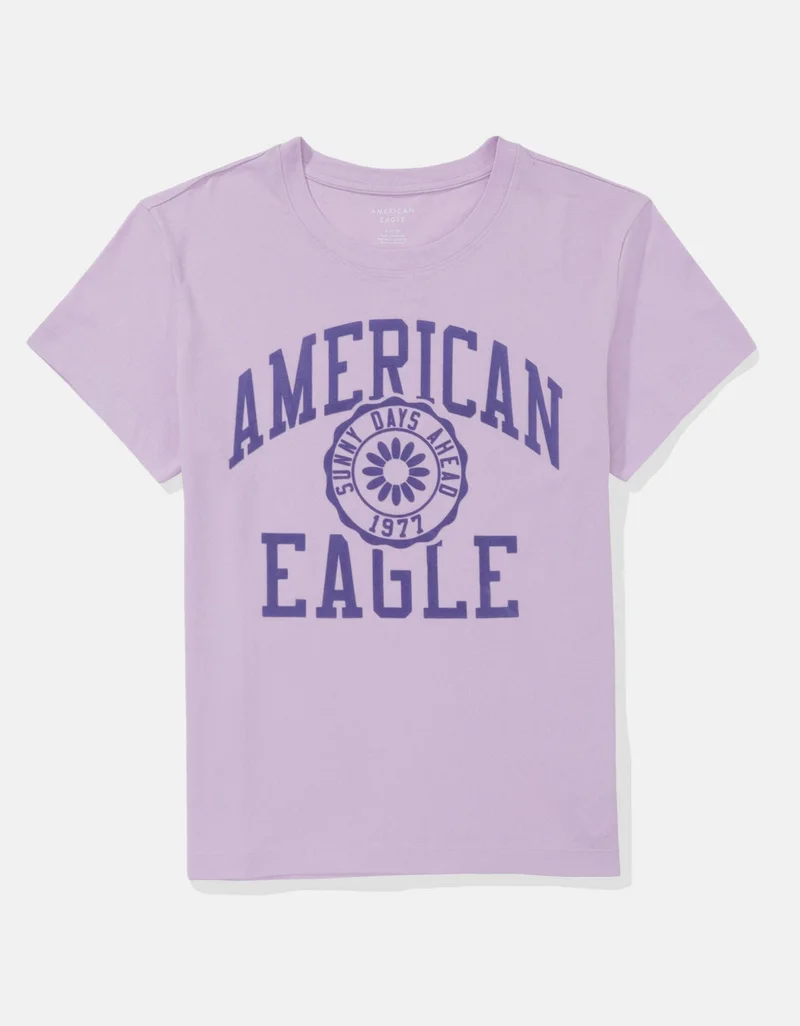 American Eagle  AE Short-Sleeve Graphic Tee for Women | Best Price UAE