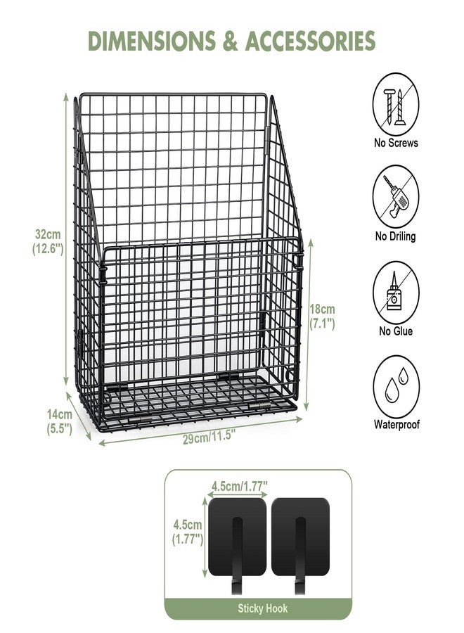 Greentainer Foldable Bath Toy Storage Basket, Collapsible Metal Bathtub Shower Toy Organizer, Wall Mounted Hanging Shower Basket, Bath Toy Holder For Bathtub for Easy Access and Sorting Toys/Clothes/Toiletries - Image 2