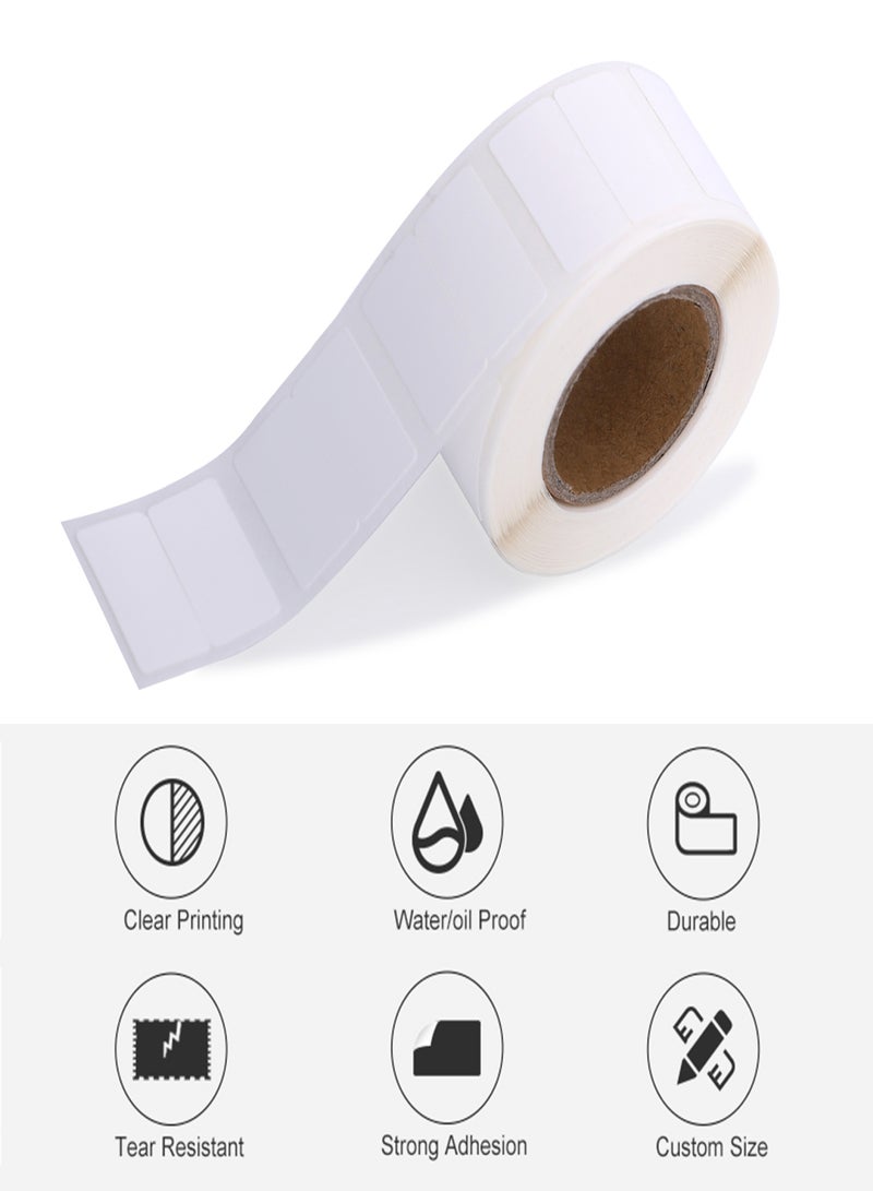Label Paper Thermal Sticker Self-Adhesive Printable Paper Roll Waterproof Oil-Proof Tear for Price Name Barcode Clear Printing for DP23 Series Thermal Printer Label Maker Machine - Image 2