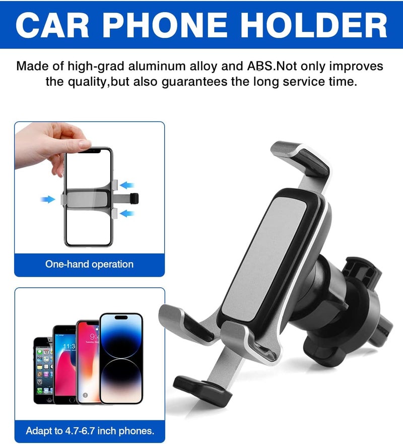 Autorder Car Phone Holder for Toyota Corolla 2019-2025/corolla Cross 2022 2023 2024 2025 Accessories Air Vent Screen Fixed Clip Cell Phone Mount Hands-Free 360 Degree Rotation(8 Inch) - Image 5