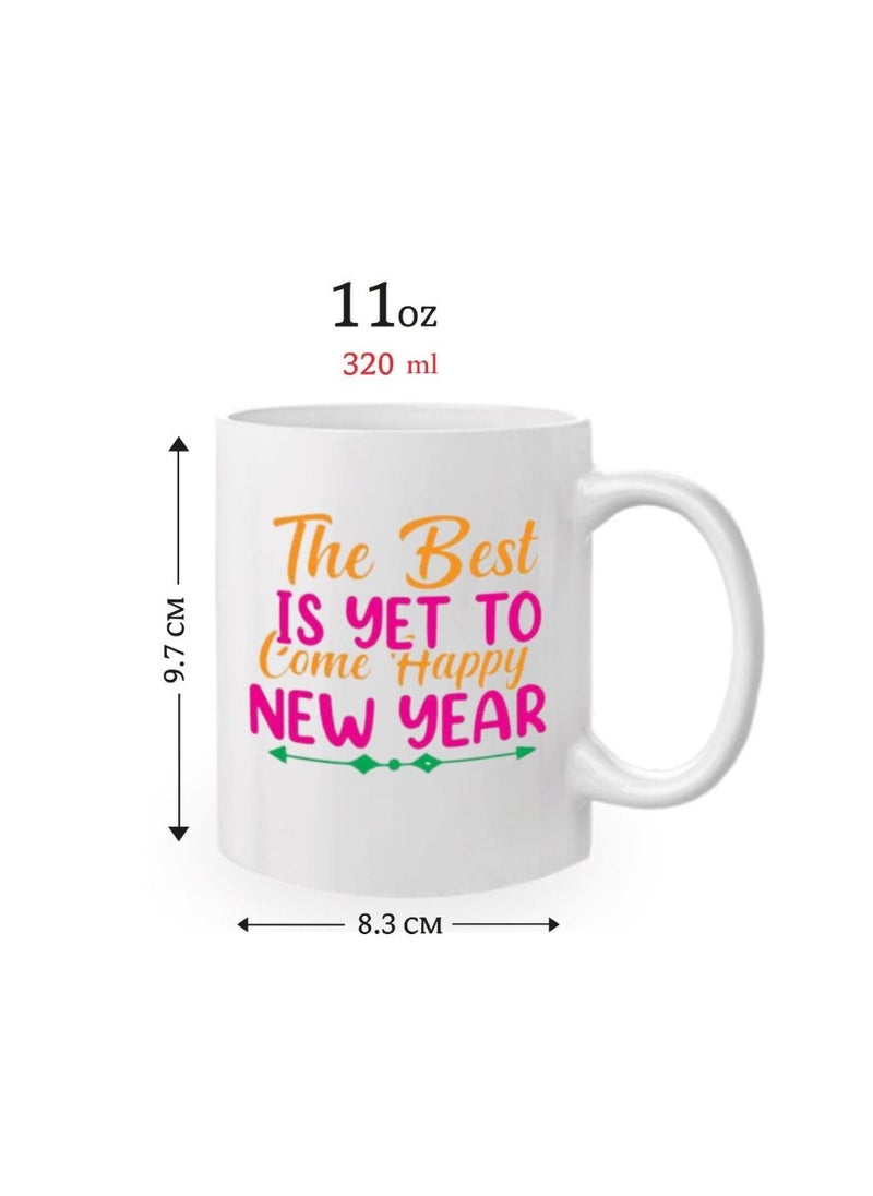 PRINTSHOP4ME Happy New Year Design Printed With New Year Theme Ceramic Coffee Mug Suitable Gift For Family/Friends And Special Person  - Image 2