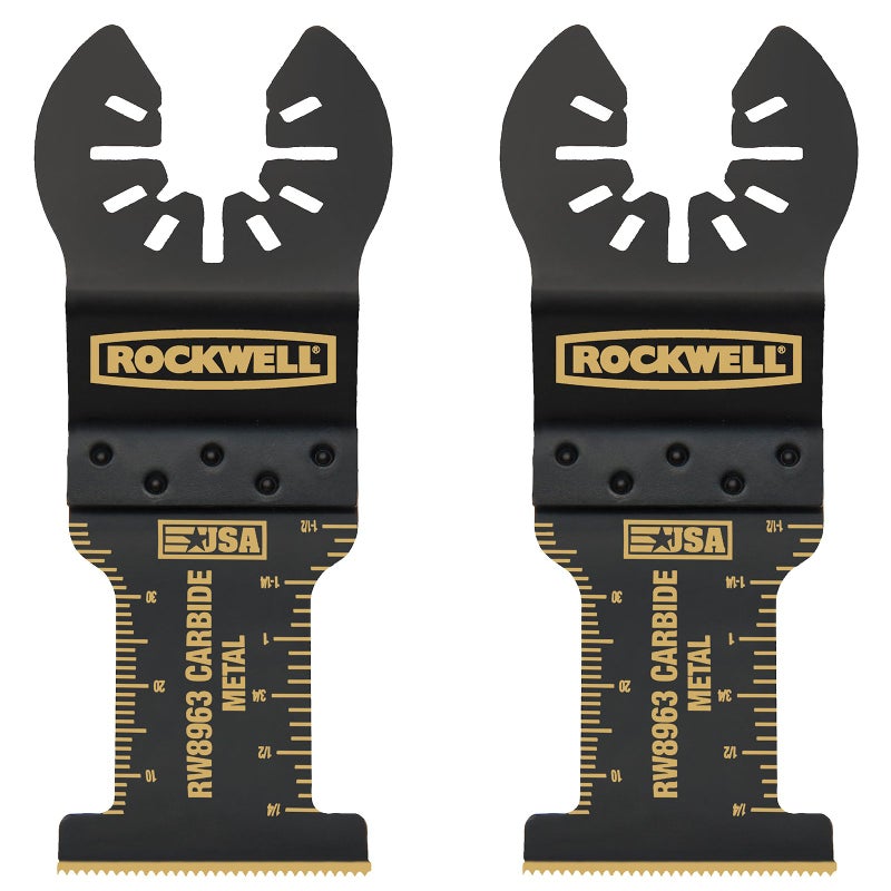 Rockwell RW8963.2 Tools Sonicrafter Oscillating Multitool Extended Life Carbide End Cut Blade (2 Pack), 1-3/8" - Image 5