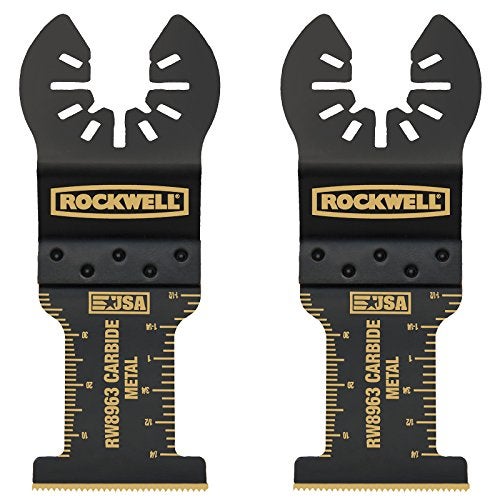 Rockwell RW8963.2 Tools Sonicrafter Oscillating Multitool Extended Life Carbide End Cut Blade (2 Pack), 1-3/8" - Image 1
