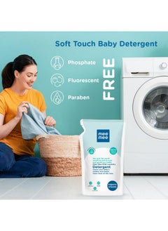 mee mee Baby Liquid Detergent 500 Ml | Ph Balanced, Free From Harsh Chemicals, Safe For Mother'S Hands & Baby'S Skin | Anti-Bacterial, Removes Stains & Odor With One Drop, Hypoallergenic  - Image 2