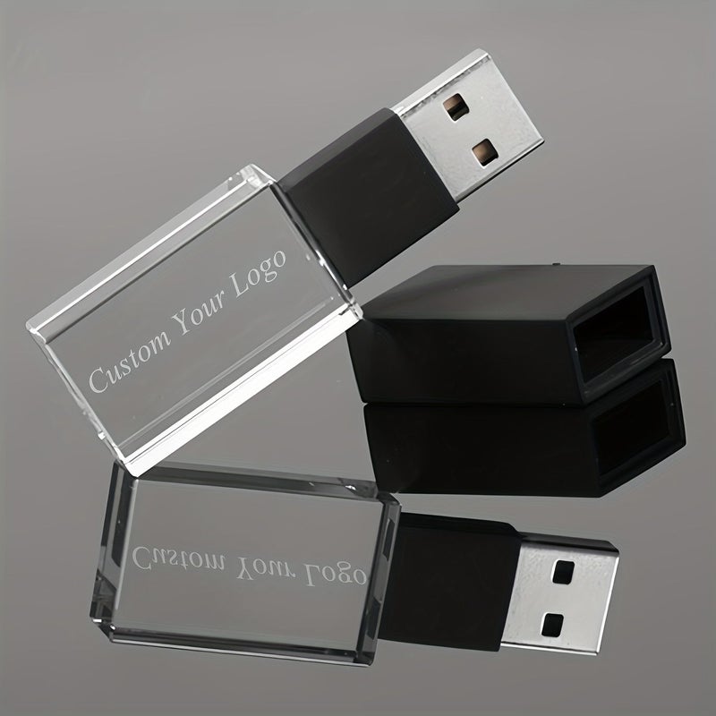 Custom USB Flash Drive 2GB Black Personalized Photo Memory Stick Photography Logo Gift - Image 4