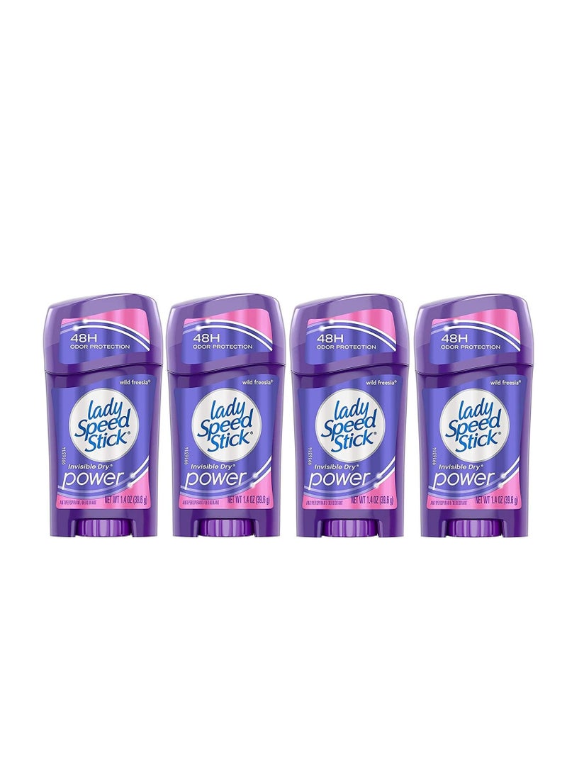 Lady Speed Stick Invisible Dry Antiperspirant & Deodorant, Wild Freesia, 1.4 Ounce (Pack of 4) - pzsku/ZB4C79087DEF214CD82C7Z/45/_/1731259154/27b12fc5-8bad-4bf4-9c85-f98c783d63b3