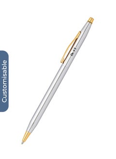 Cross Personalised Cross Classic Century® Medalist® Chrome with 23KT Gold Plated Appointments Ballpoint Pen  - Image 2