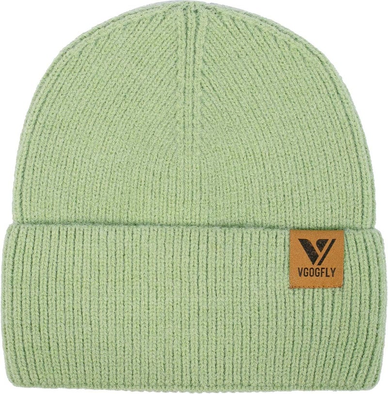 Vgogfly Beanie Men Slouchy Knit Skull Cap Warm Stocking Hats Guys Women Striped Winter Beanie Hat Cuffed Plain Hat - Image 2