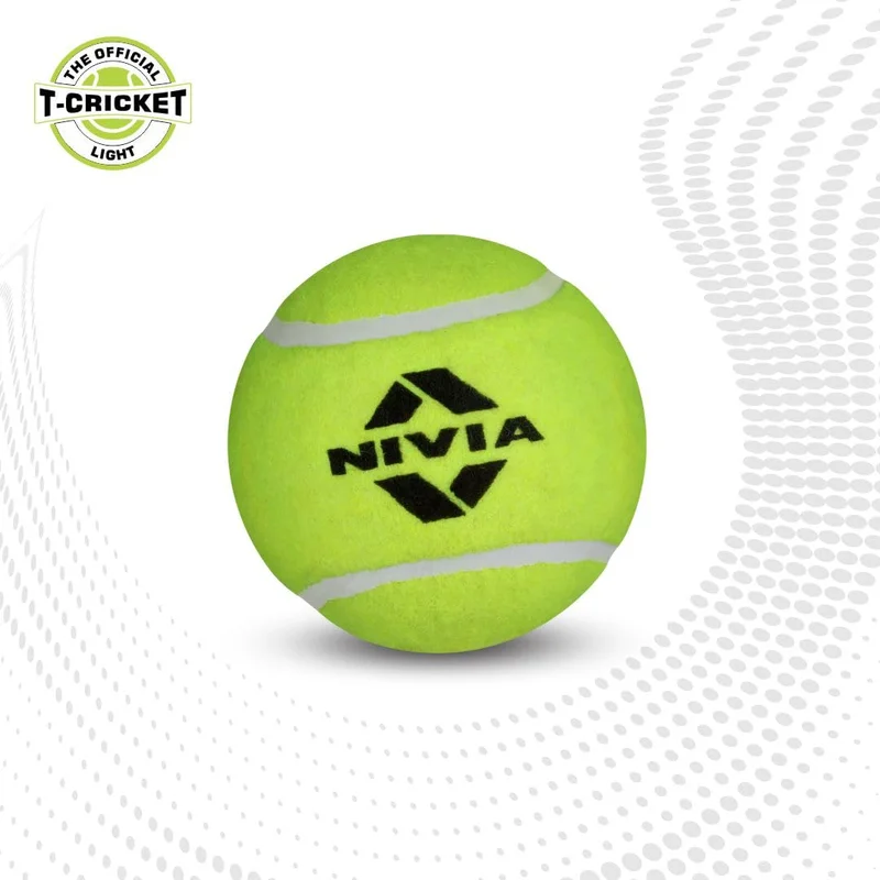 نيفيا Nivia Light Weight Tennis Cricket Balls - Pack of 6