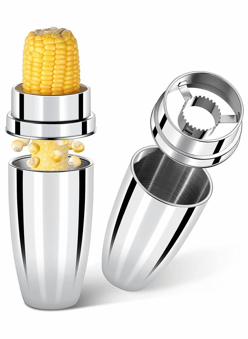 SYOSI Corn Peeler 304 Stainless Steel Cob with Cup Convenient Stripper Tool Quickly Peeling Kernels Cutter For Kitchen Thresher from the - Image 1