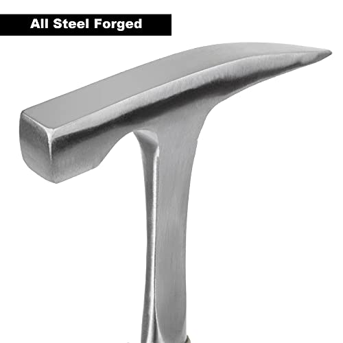 CertBuy 2 Pack Rock Pick Hammer With Non-Skid Handle, 12.8 Inch All Steel Geologist Hammer, Drop Forged Masonry Hammers, Geologist Hammers with Pointed Tip for Mining - Image 4
