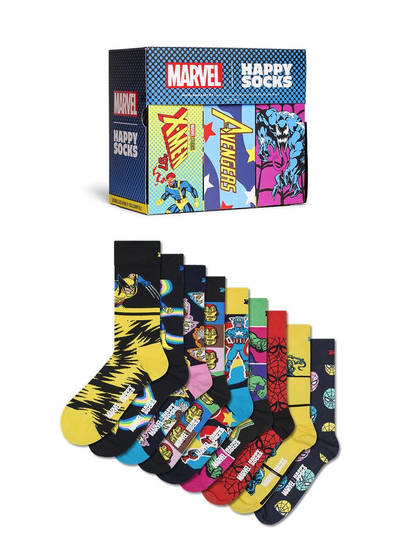 Happy Socks MARVEL™ Collector's 9-Pack Gift Set - Image 1