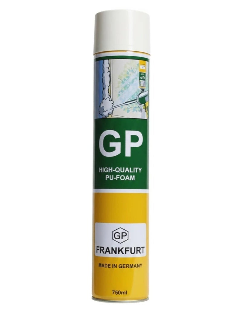 GB German multi-purpose polyurethane (PU) foam spray - 750 ml - sealant for gaps and cracks in doors, windows, air conditioning vents, and aluminum kitchens. - Image 4