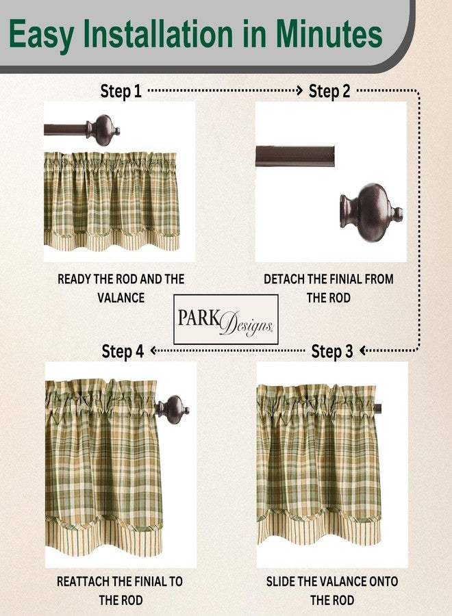 Park Designs Rosemary Layer Valance, 72 by 16" - Image 4