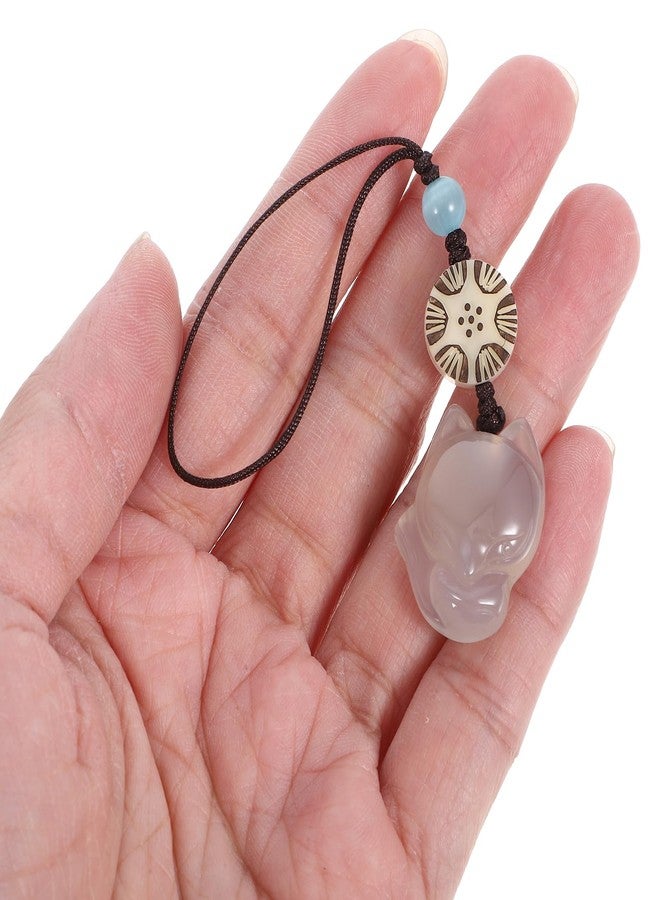 Balacoo Cell Phone Strap: Chalcedony Cartoon Fox Phone Charm for Keychain, Bag, Car Key Decoration - White Fox Pendant for Unique Accessories - Image 5