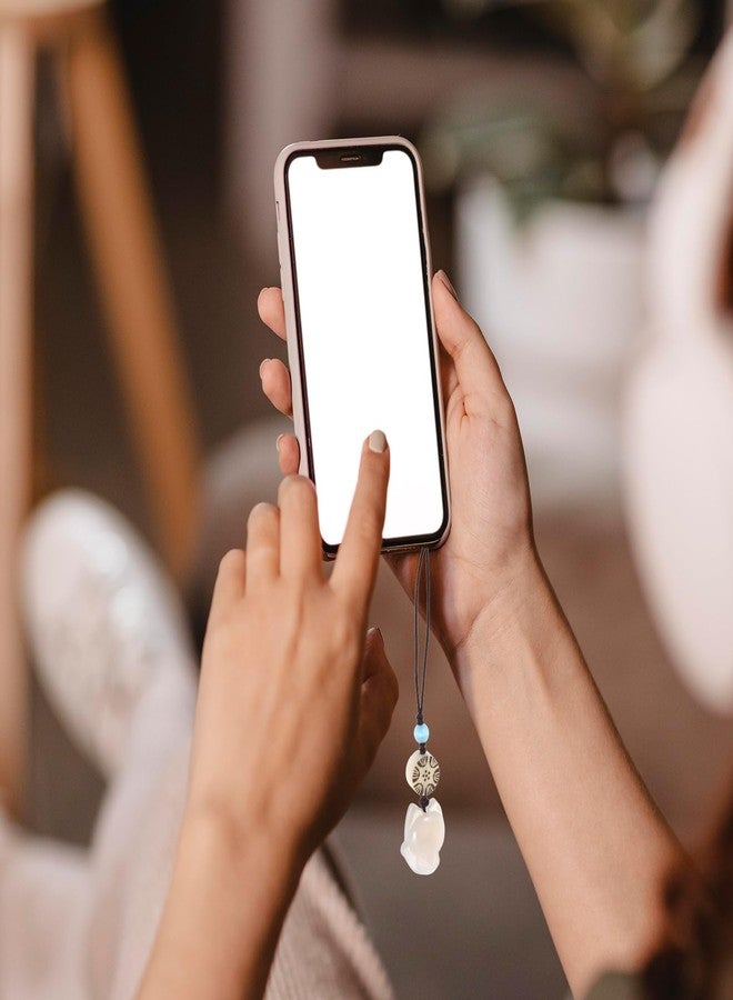 Balacoo Cell Phone Strap: Chalcedony Cartoon Fox Phone Charm for Keychain, Bag, Car Key Decoration - White Fox Pendant for Unique Accessories - Image 2