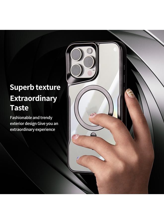 S-TOP Case For iPhone 15 Blade MagSafe Magnetic Transparent PC Phone Case - Image 3