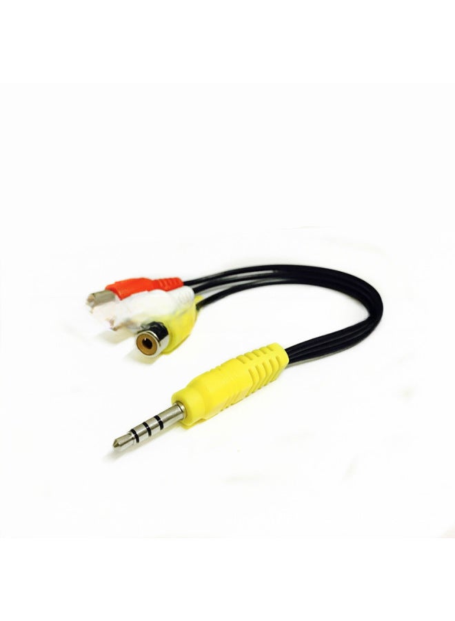 3.5 To 3rca Bus TV Set-top Box Lengthened Head One, Three AV Lines 3.5mm To 3 Lotus Mother Video Lines-Color:Standard Head 15mm (one Third Female Seat)  - Image 4