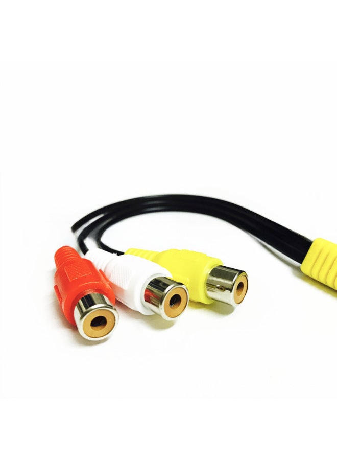 3.5 To 3rca Bus TV Set-top Box Lengthened Head One, Three AV Lines 3.5mm To 3 Lotus Mother Video Lines-Color:Standard Head 15mm (one Third Female Seat)  - Image 3