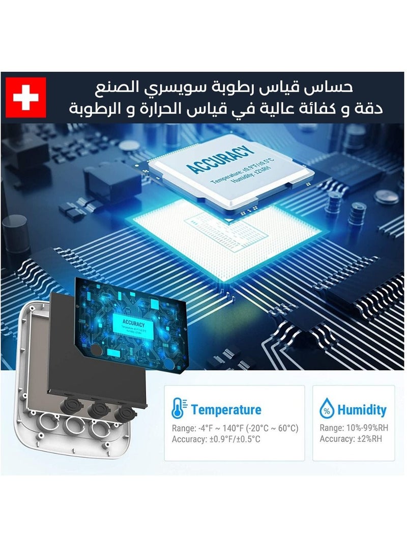 ارومان - ارومان TP359  جهاز قياس الرطوبة و الحرارة مع اتصال بلوتوث - Image 1