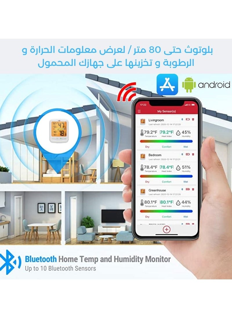 ارومان - ارومان TP359  جهاز قياس الرطوبة و الحرارة مع اتصال بلوتوث - Image 1