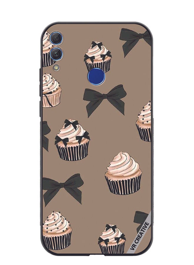 Protective Case Cover For Honor 10 Lite Cupcakes Design Multicolour