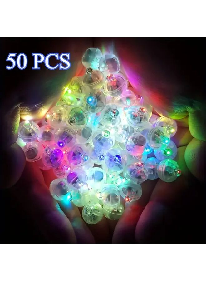 50 حزمة من كرات LED البيضاء الصغيرة لتزيين حفلات الزفاف وأعياد الميلاد بالبالونات - Image 5