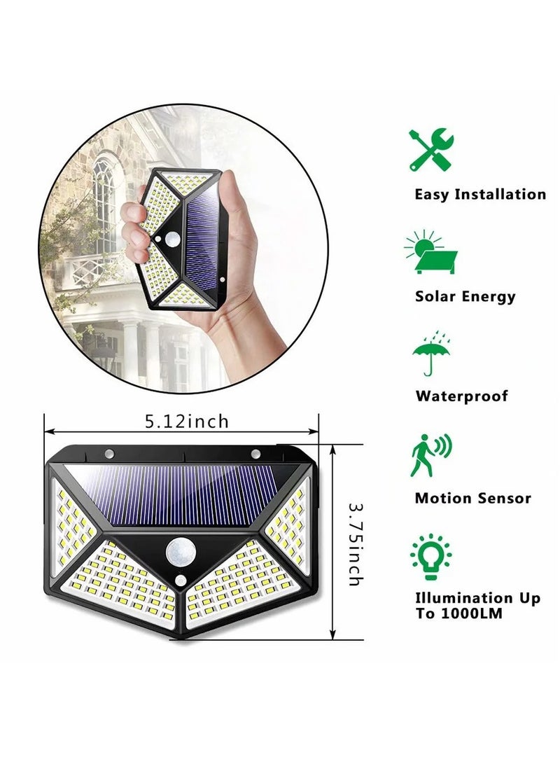 8Pairs Solar Outdoor LED  Light with Light Reflector Outdoor Waterproof for Front Door Yard Garage Deck - Image 2