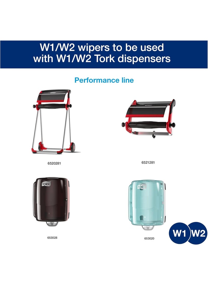 Tork Tork Paper Wiper Centerfeed White W1W2 Multipurpose 2 x 800 Sheets130211B  - Image 3