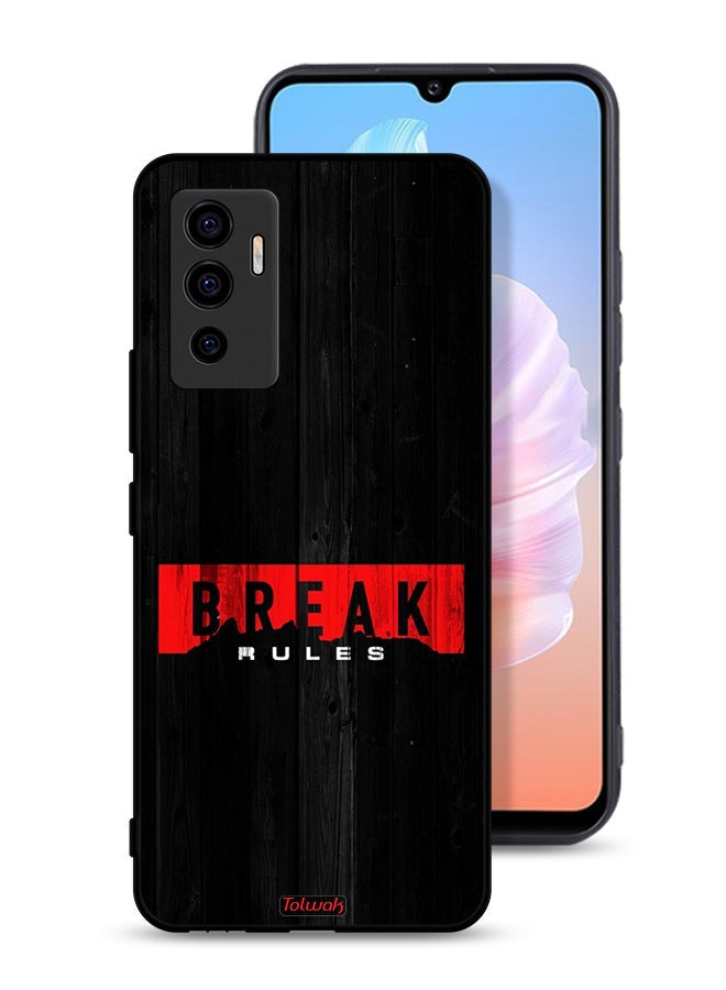 Tolwak Vivo V23e Protective Case Cover Break Rules - Image 1