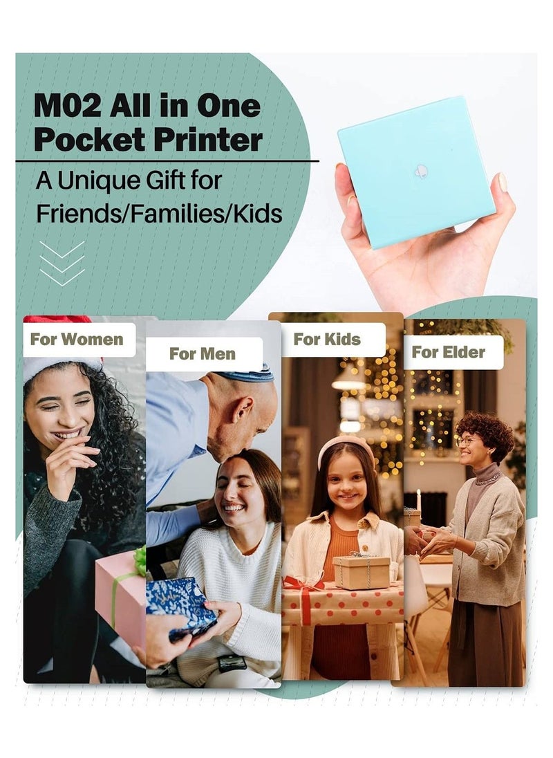 phomemo Portable Printer Phomemo M02 Pocket Printer- Mini Bluetooth Wireless Portable Mobile Printer Thermal Printer Compatible with iOS + Android for Learning Assistance, Study Notes, Journal, Fun, Work  - Image 3
