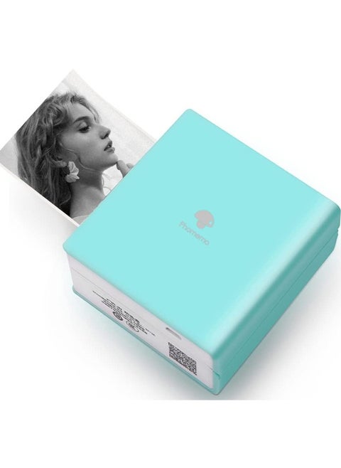 طابعة محمولة Phomemo M02 Pocket Printer - طابعة حرارية صغيرة محمولة لاسلكية تعمل بالبلوتوث متوافقة مع iOS + Android للمساعدة في التعلم وملاحظات الدراسة والمجلة والمرح والعمل