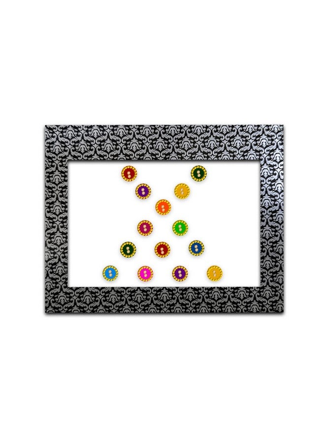 Comet Busters Bindiful Multicolor Bindis with Gold Beads Border and Stone (5 mm) (BFO111) - Image 5