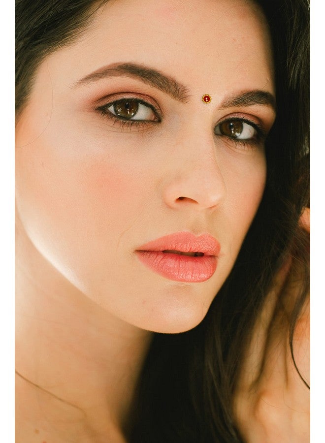 Comet Busters Bindiful Multicolor Bindis with Gold Beads Border and Stone (5 mm) (BFO111) - Image 2