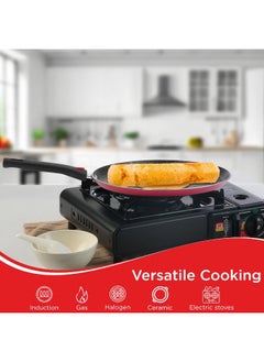 VINOD Popular Non Stick Dosa/Egg/Pancake/Crepe Tawa 28cm with Sturdy Riveted Bakelite Handle  - Image 4