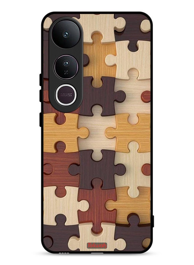 Tolwak Vivo V50 Lite Protective Case Cover Wooden Pattern