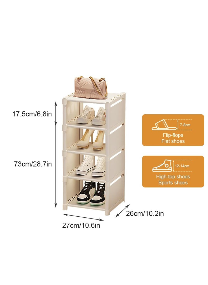 MIXDE 5-Tier Shoes Storage Rack for Entryway (5-Tier, White)  - Image 2