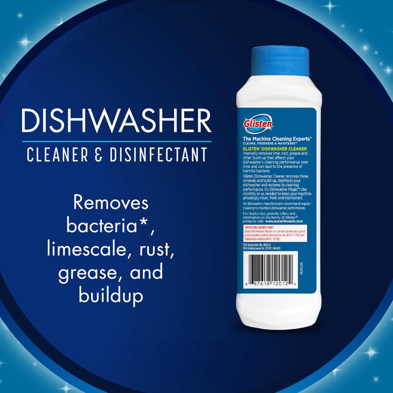 Glisten Dishwasher Magic Machine Cleaner and Disinfectant 2-Pack, Dishwasher Detergent Booster and Garbage Disposer Foaming Cleaner Pack - Image 2